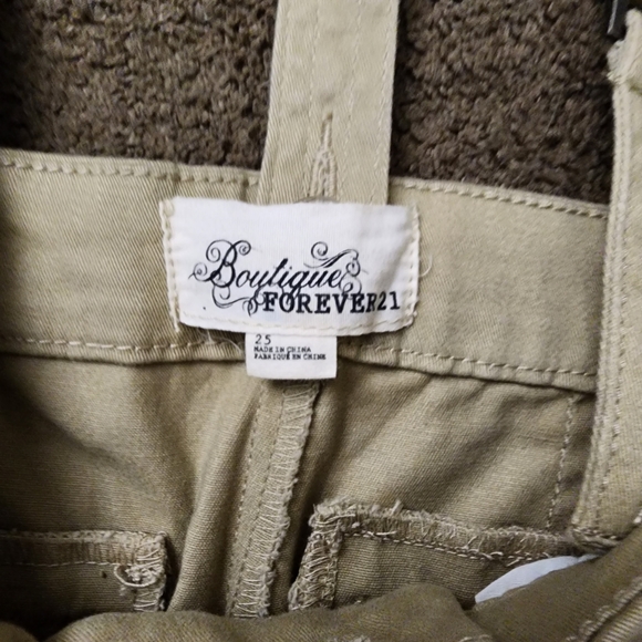 Khaki Ankle Pants w/ Suspenders, Women's 25 - Picture 6 of 11